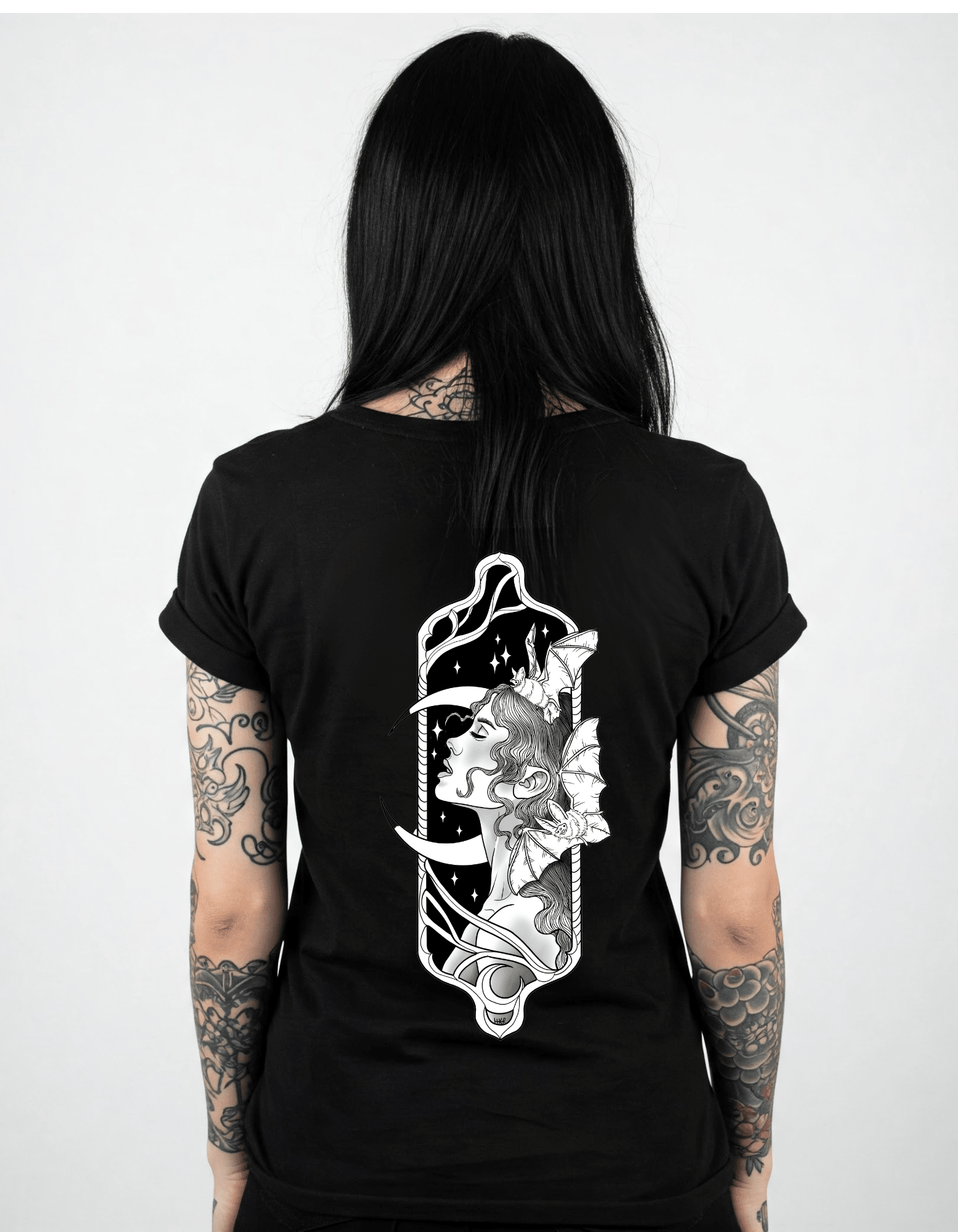 Midnight goddess T-Shirt Clothing - Gothic & Alternative Gift - Haunted