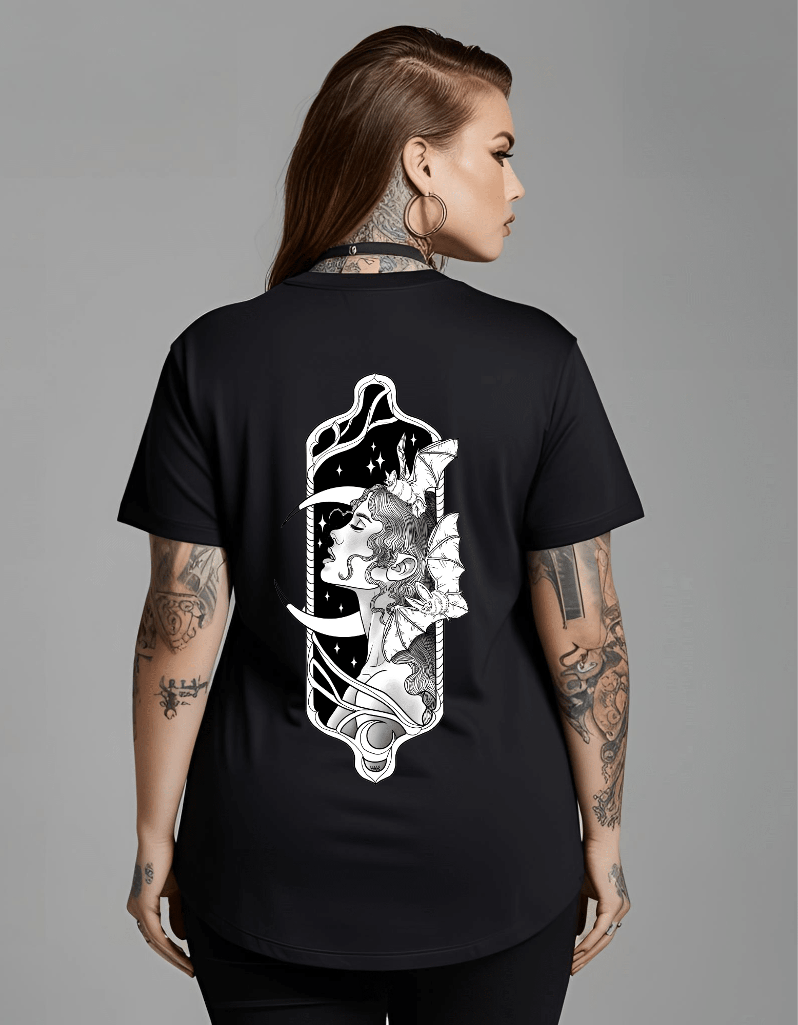 Midnight goddess T-Shirt Clothing - Gothic & Alternative Gift - Haunted