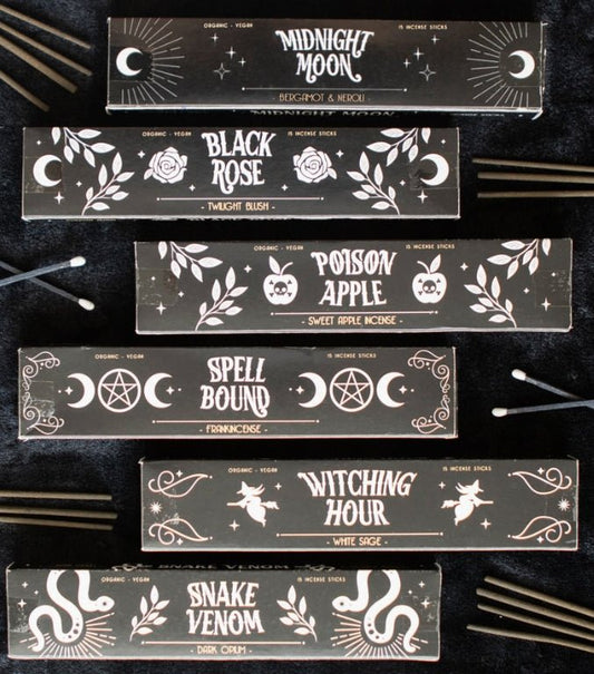 Midnight Ritual Incense Sticks Incense - Gothic & Alternative Gift - Haunted