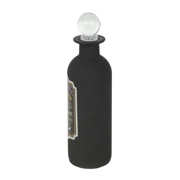 Mischief and Magic Decorative Glass Halloween Potion Bottle Home Decor - Gothic & Alternative Gift - Haunted