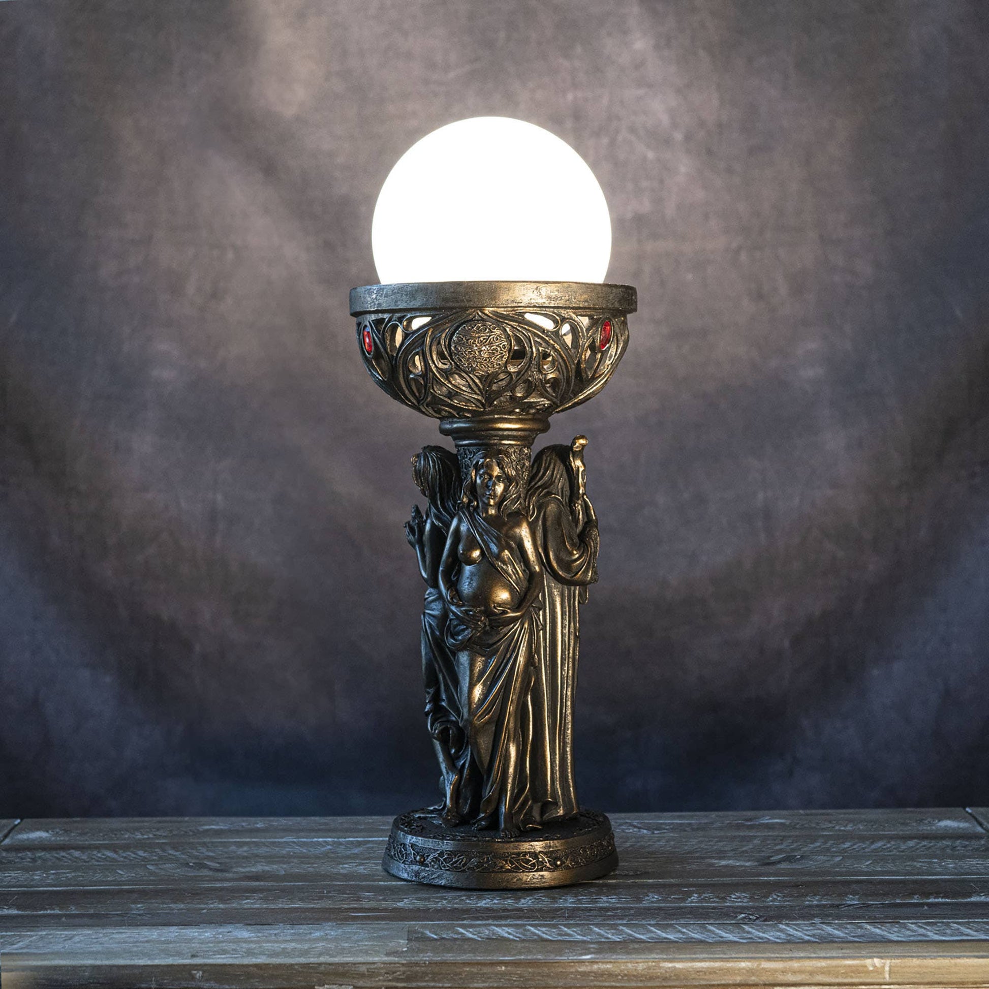 Mother Maiden Crone Lamp Home Decor - Gothic & Alternative Gift - Haunted
