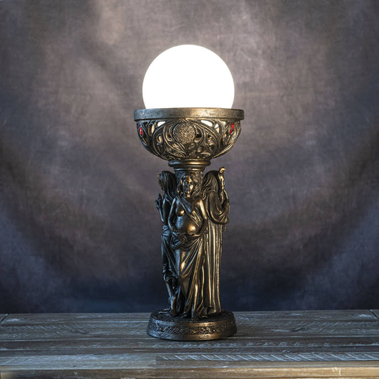 Mother Maiden Crone Lamp Home Decor - Gothic & Alternative Gift - Haunted