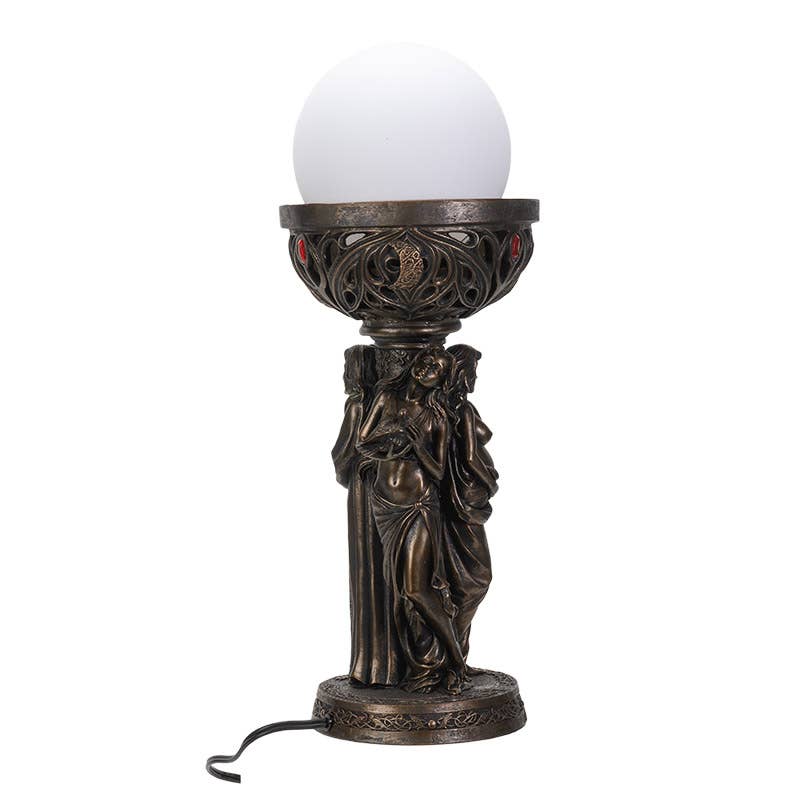 Mother Maiden Crone Lamp Home Decor - Gothic & Alternative Gift - Haunted