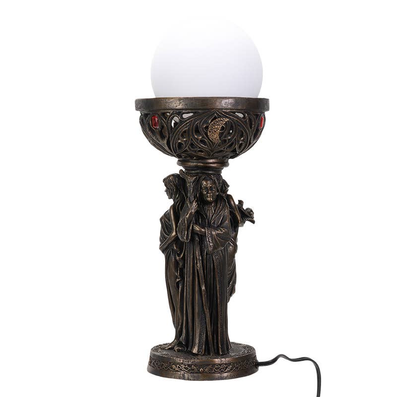 Mother Maiden Crone Lamp Home Decor - Gothic & Alternative Gift - Haunted