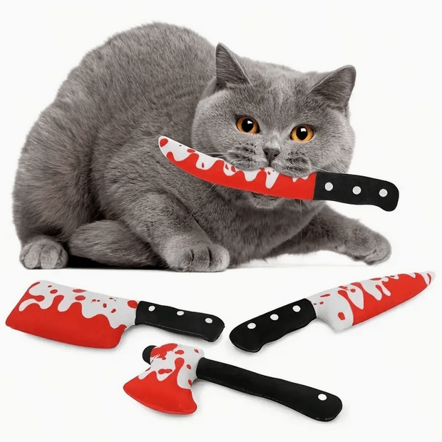 Murder Bloody Weapons Cat Toy Costumes - Gothic & Alternative Gift - Haunted