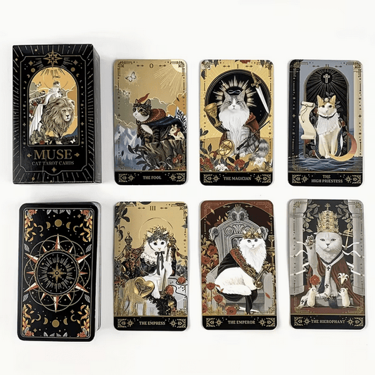 Muse Cat Tarot Card Deck Witch Supplies - Gothic & Alternative Gift - Haunted