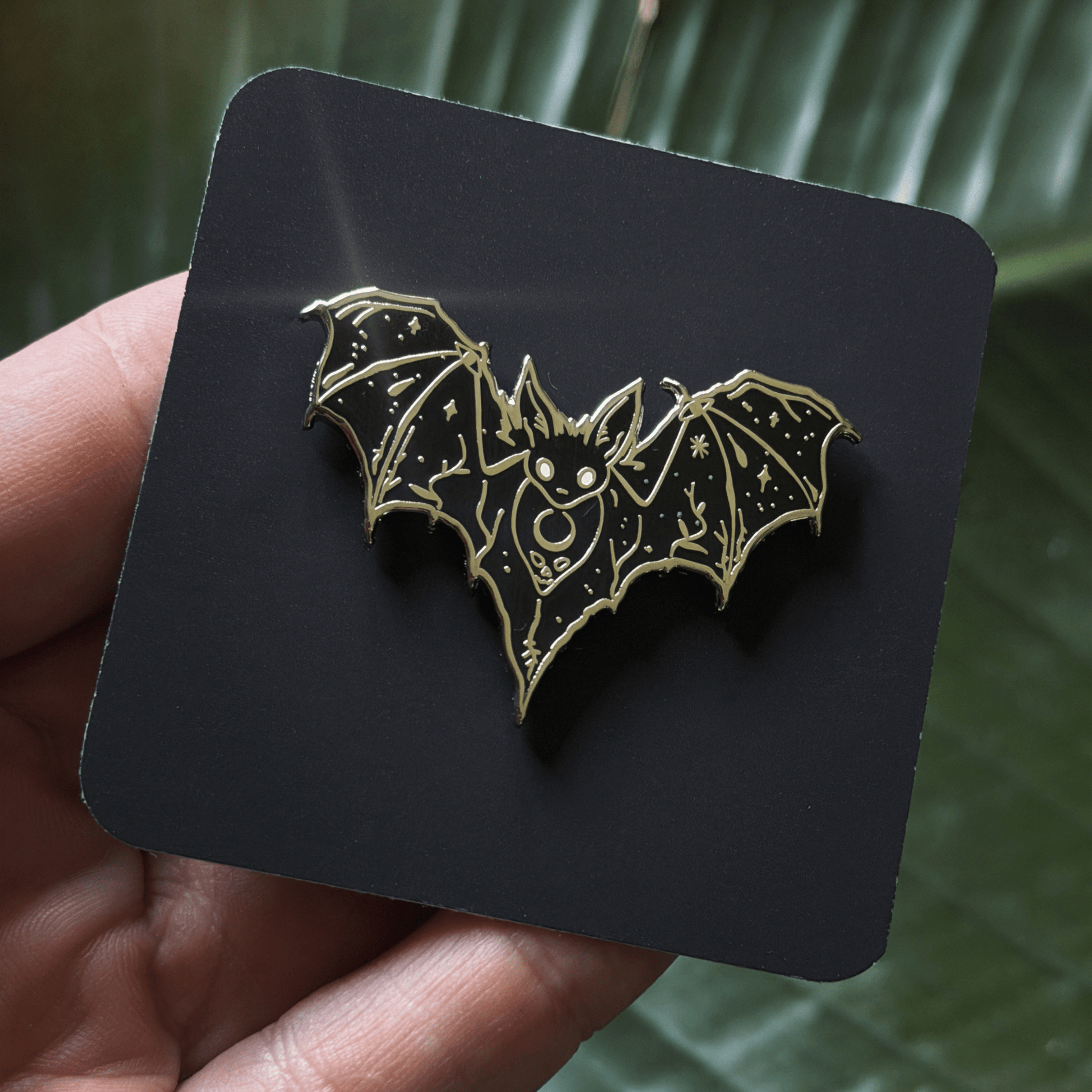 Mystic Bat Enamel Pin Original Artwork - Gothic & Alternative Gift - Haunted
