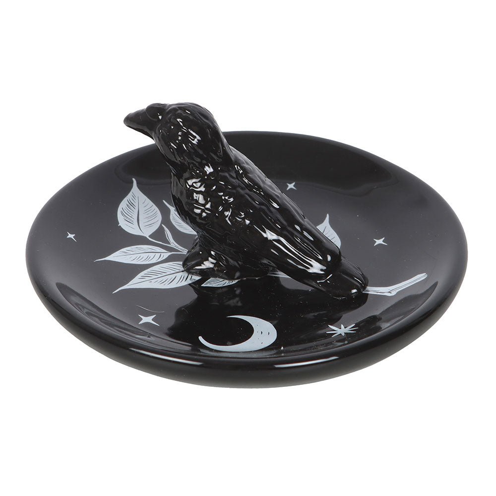 Mystic Raven Crow Ring Trinket Dish Beauty - Gothic & Alternative Gift - Haunted