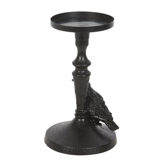 Mystic Raven Pillar Candle Holder candle holders - Gothic & Alternative Gift - Haunted