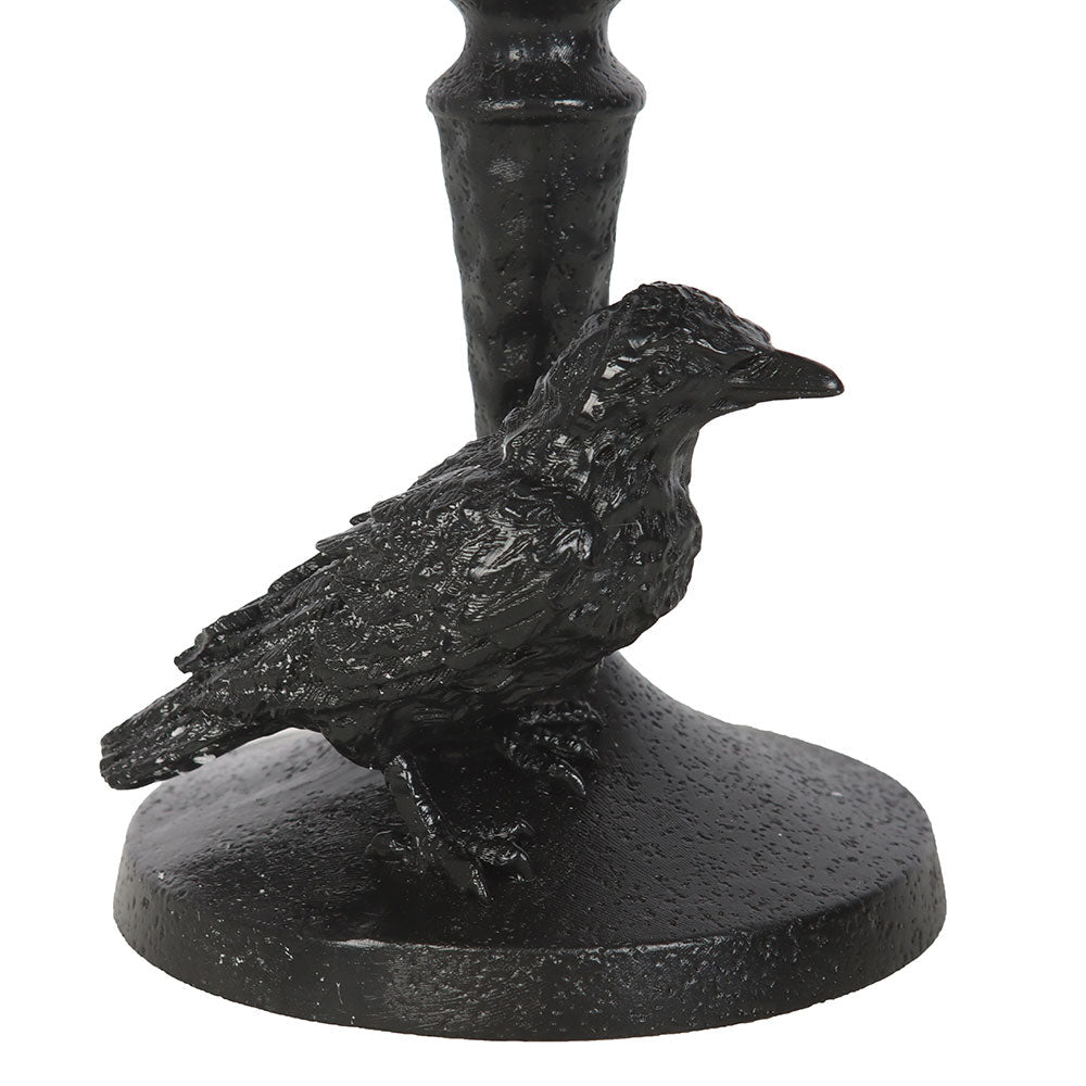 Mystic Raven Pillar Candle Holder candle holders - Gothic & Alternative Gift - Haunted
