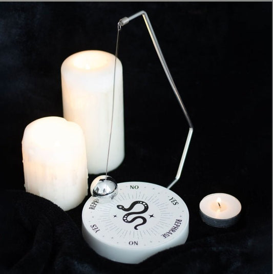 Mystic Snake Pendulum Decision Maker Crystals - Gothic & Alternative Gift - Haunted