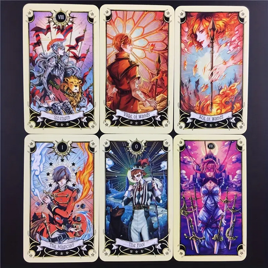 Mystical Manga Tarot Cards Witch Supplies - Gothic & Alternative Gift - Haunted