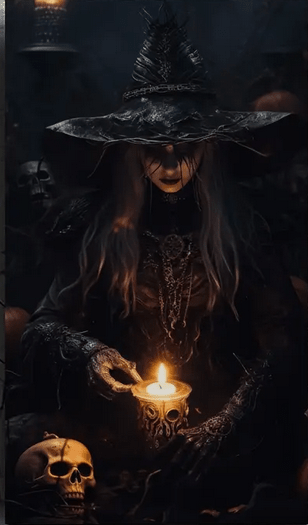 Mystical Witch diamond Art Kit Diamond Art - Gothic & Alternative Gift - Haunted