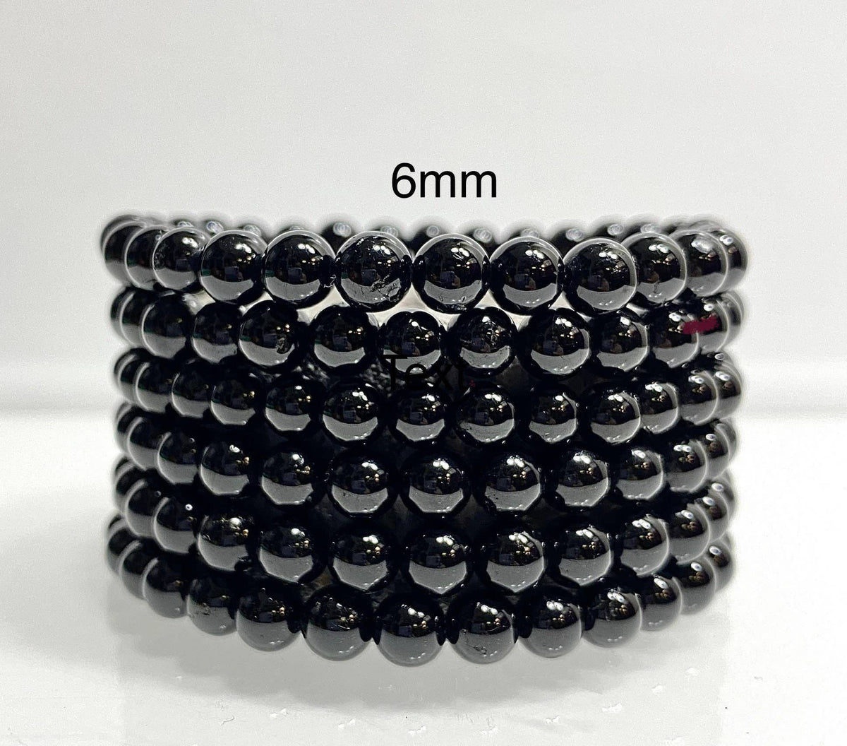 Natural Black Tourmaline 6mm Crystal Stretch Bracelet, Protection Jewelry Crystals - Gothic & Alternative Gift - Haunted
