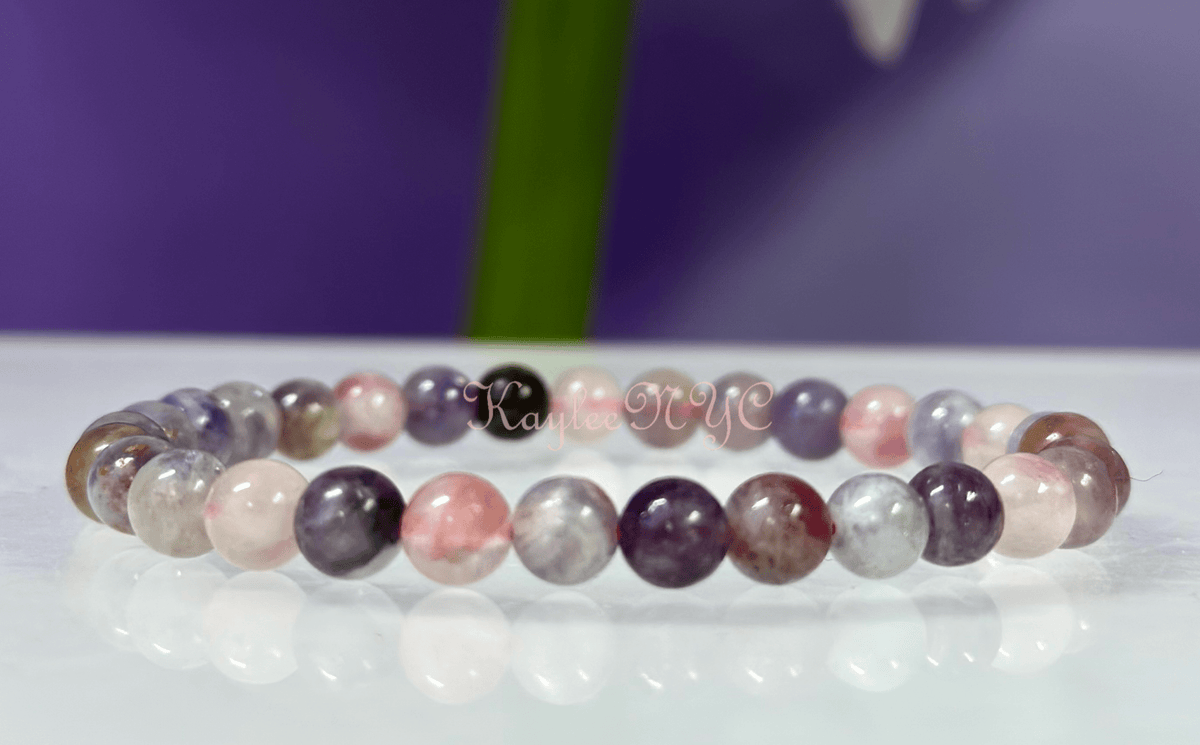 Natural Unicorn Stone 6mm Crystal Healing Stretch Bracelet Crystals - Gothic & Alternative Gift - Haunted