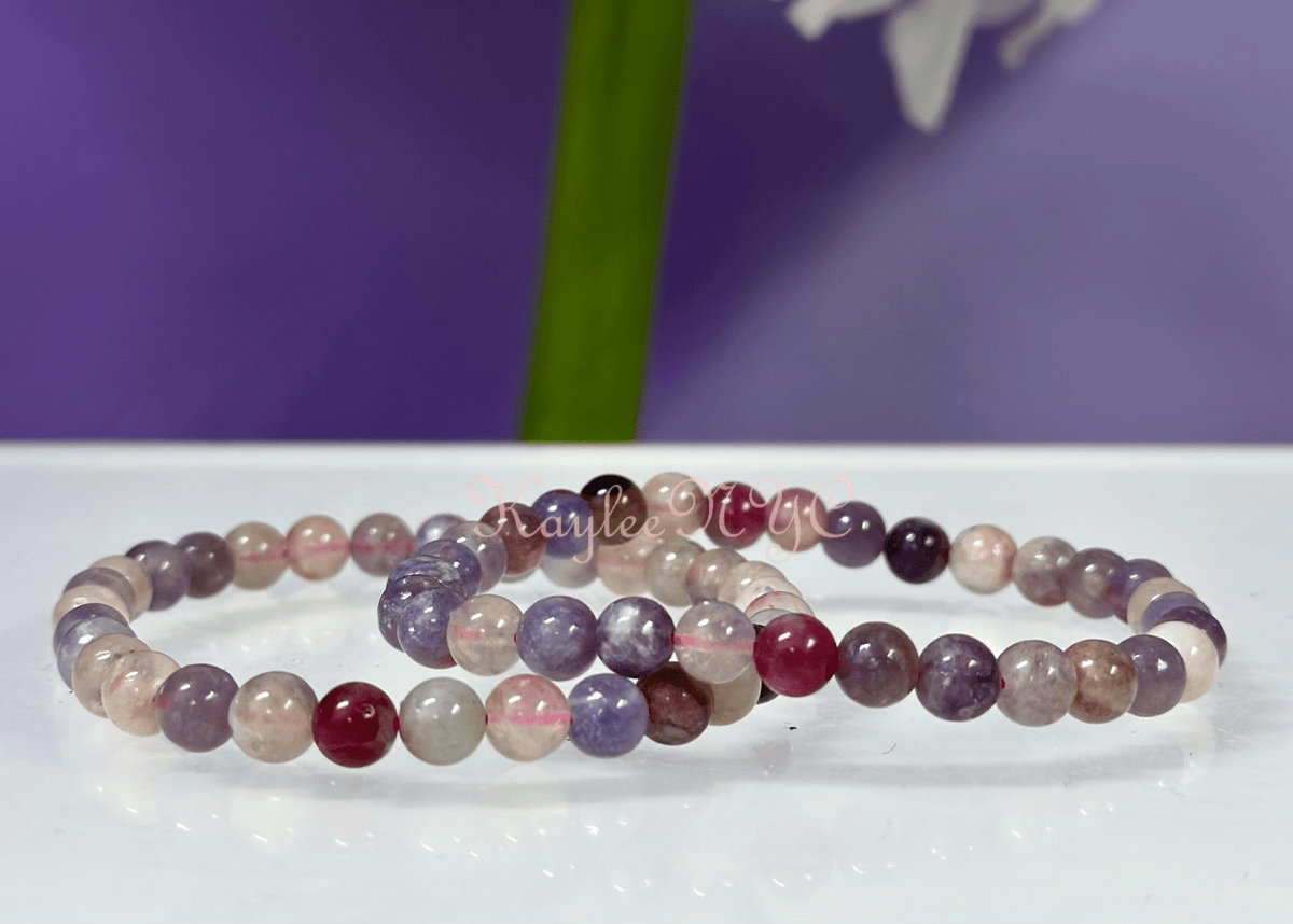 Natural Unicorn Stone 6mm Crystal Healing Stretch Bracelet Crystals - Gothic & Alternative Gift - Haunted