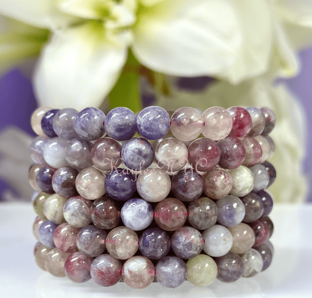 Natural Unicorn Stone 8mm Crystal Healing Stretch Bracelet Crystals - Gothic & Alternative Gift - Haunted