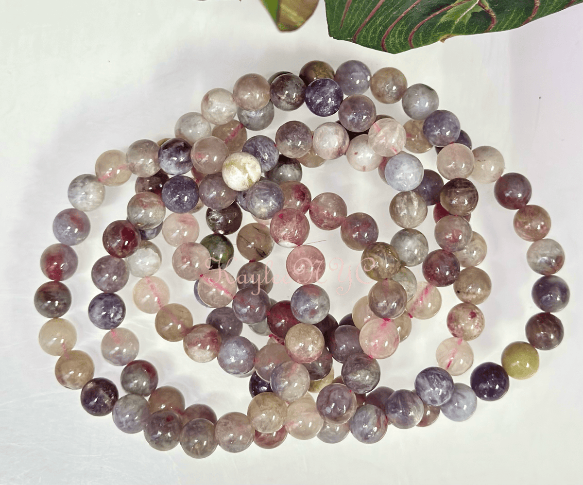 Natural Unicorn Stone 8mm Crystal Healing Stretch Bracelet Crystals - Gothic & Alternative Gift - Haunted