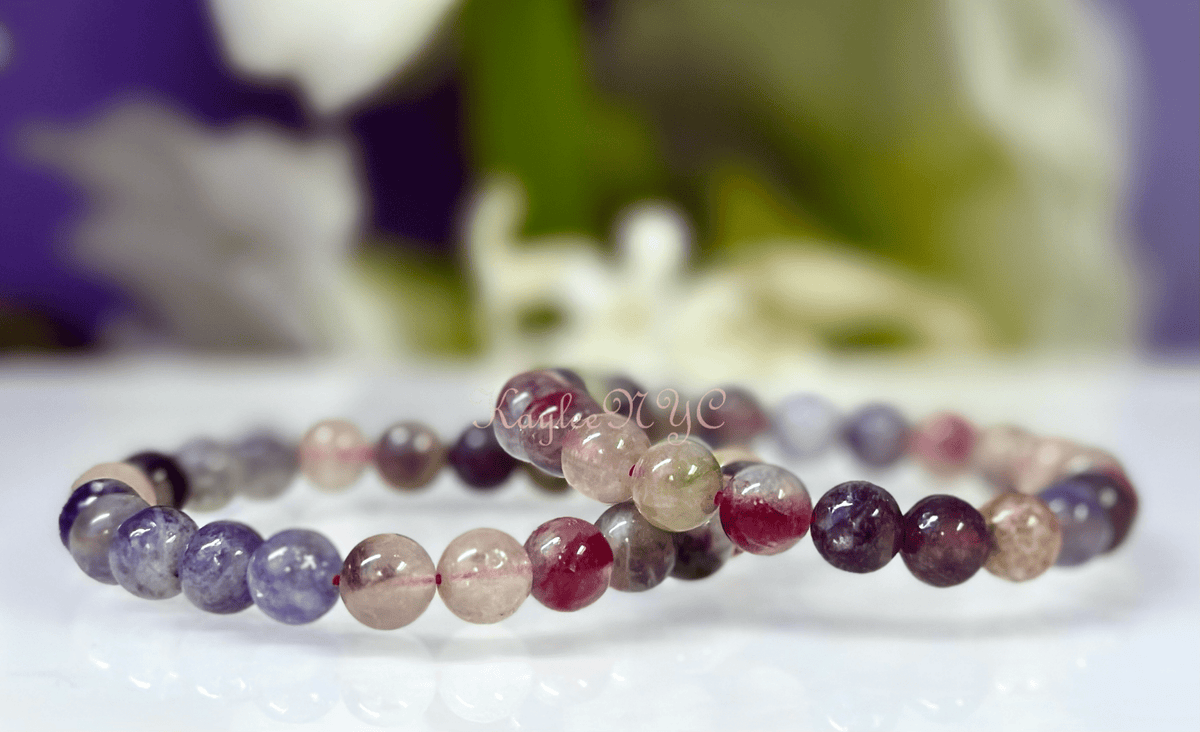 Natural Unicorn Stone 8mm Crystal Healing Stretch Bracelet Crystals - Gothic & Alternative Gift - Haunted