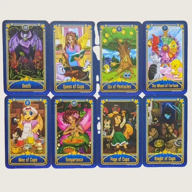 Neo Pet Faerie Edition Tarot Card Deck Witch Supplies - Gothic & Alternative Gift - Haunted