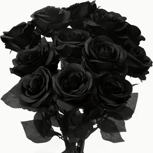 Never Die Rose-Silk Flower Black Rose Red Rose Purple Rose Wine Rose Accessories - Gothic & Alternative Gift - Haunted