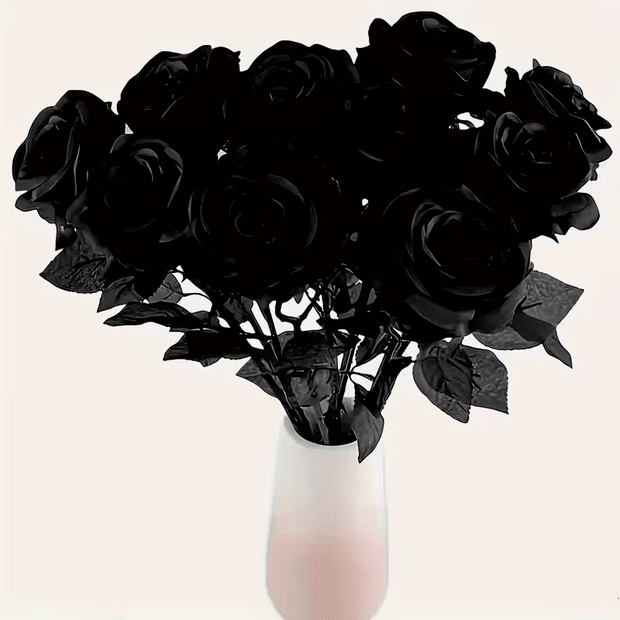 Never Die Rose-Silk Flower Black Rose Red Rose Purple Rose Wine Rose Accessories - Gothic & Alternative Gift - Haunted