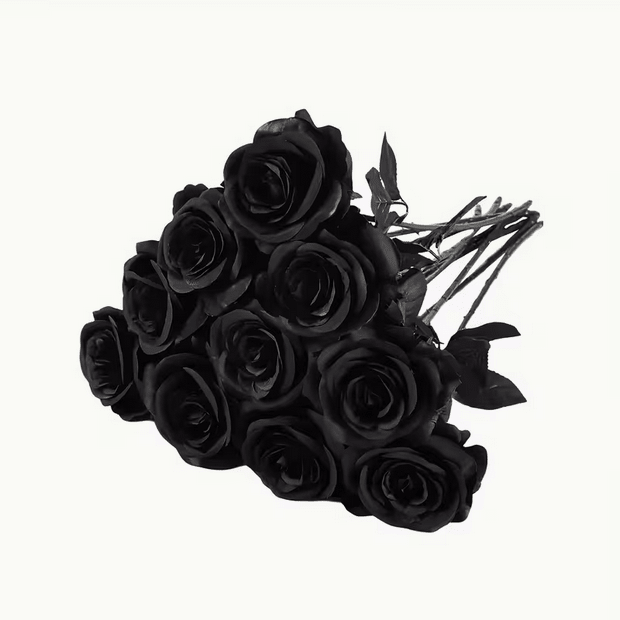 Never Die Rose-Silk Flower Black Rose Red Rose Purple Rose Wine Rose Accessories - Gothic & Alternative Gift - Haunted