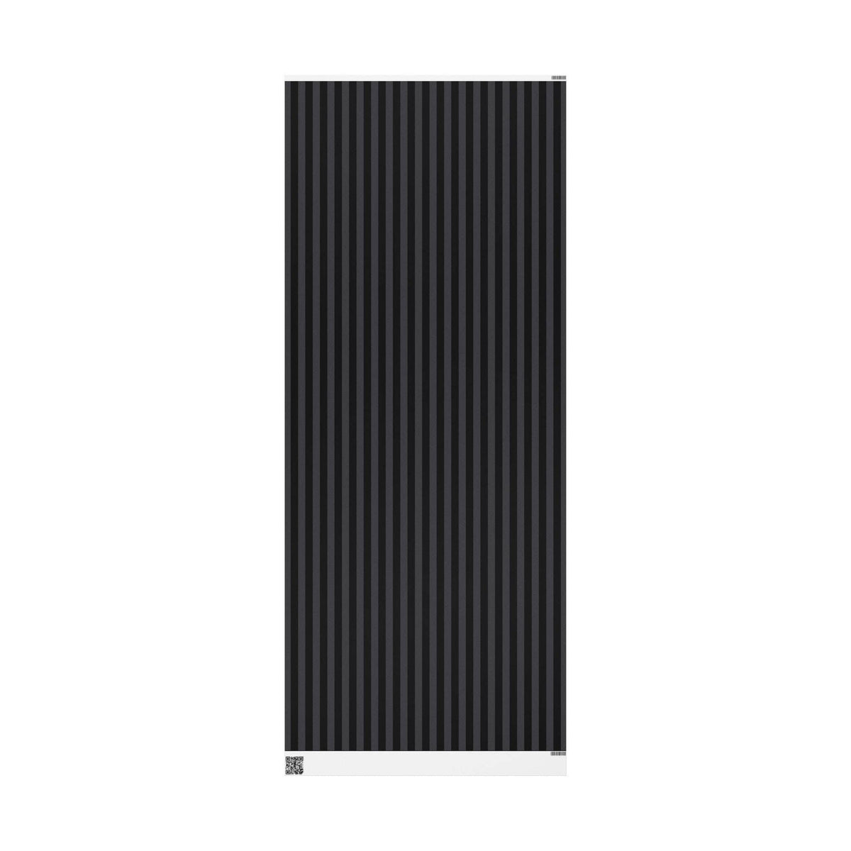 Nevermore Black and Grey Striped Spooky Gift Wrapping Paper Roll Wrapping Paper - Gothic & Alternative Gift - Haunted