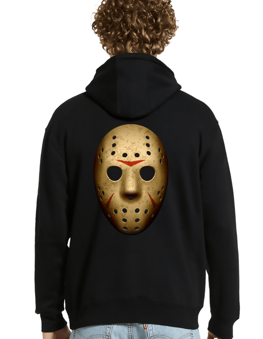 New Jason Friday the 13th Halloween Custom Black Hoodie Sweatshirt Pullover Clothing - Gothic & Alternative Gift - Haunted