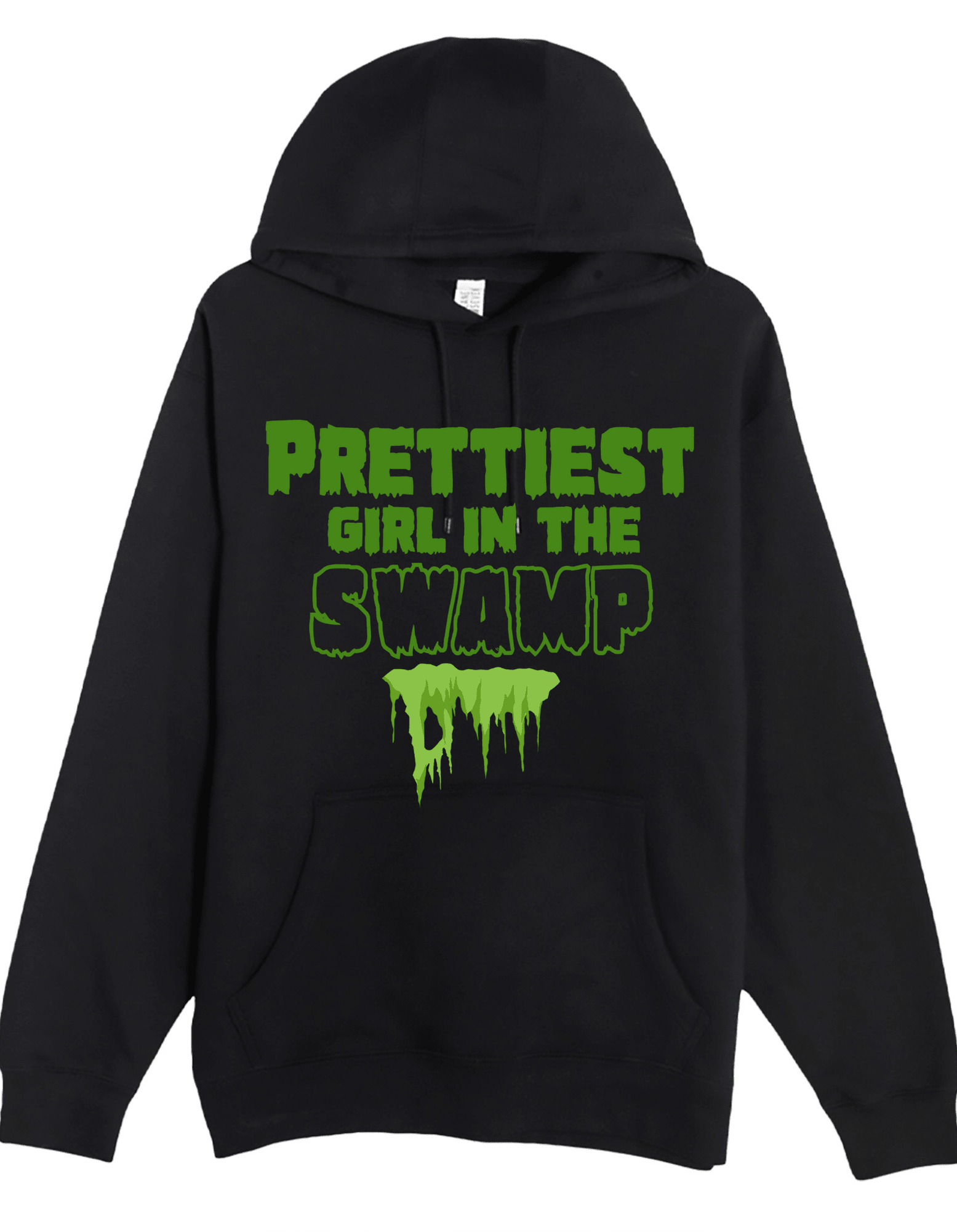 New Prettiest Girl in the Swamp Halloween Custom Black Hoodie Sweatshirt Pullover Clothing - Gothic & Alternative Gift - Haunted