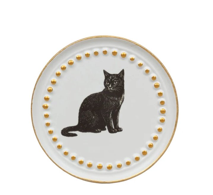 Night Creatures Moonlit Mirage Black Cat Halloween Candle Ceramic Candles - Gothic & Alternative Gift - Haunted