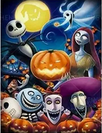 Nightmare Before Christmas Jack and Friends Diamond Art Kit Diamond Art - Gothic & Alternative Gift - Haunted