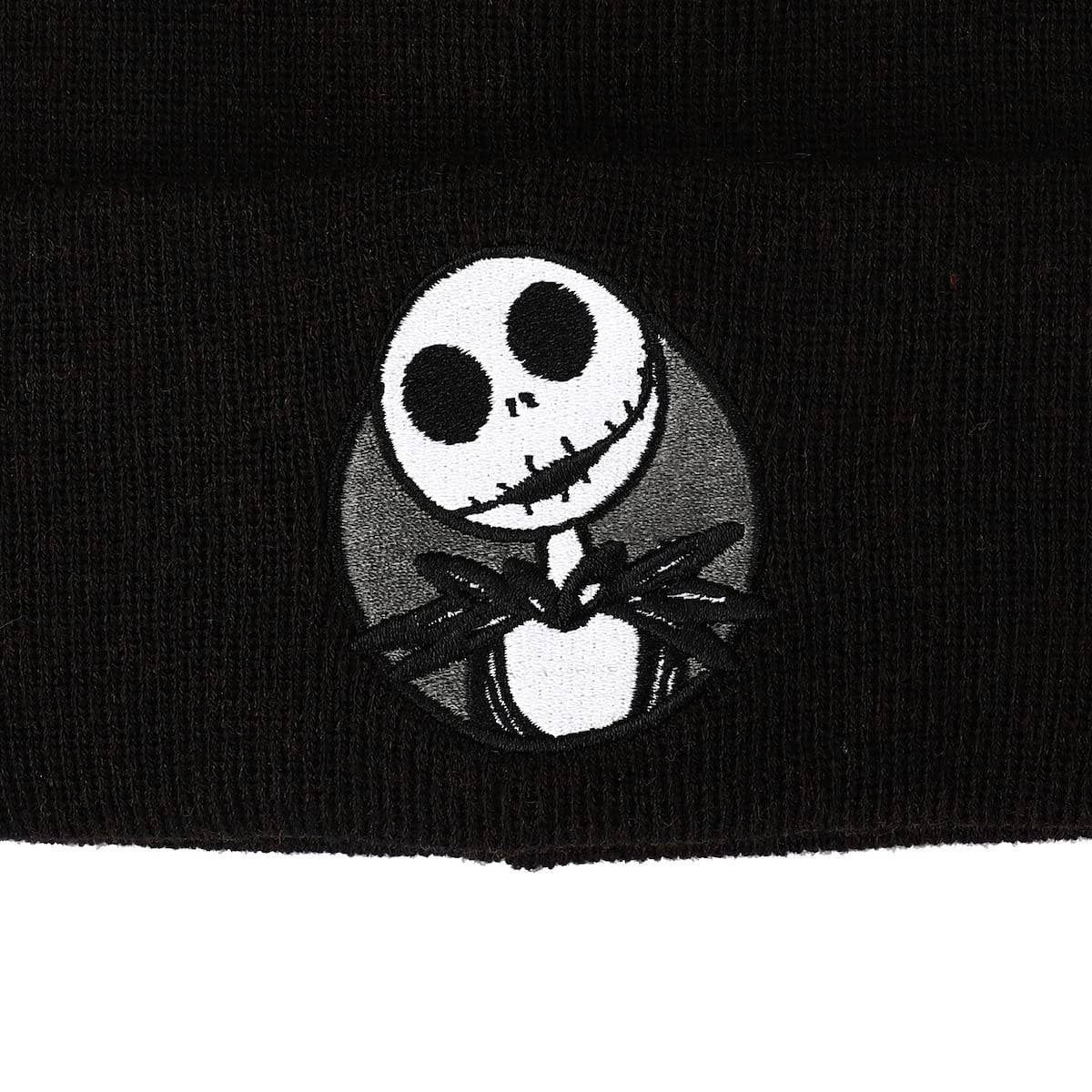 Nightmare Before Christmas Jack Skellington Black Knit Beanie Accessories - Gothic & Alternative Gift - Haunted