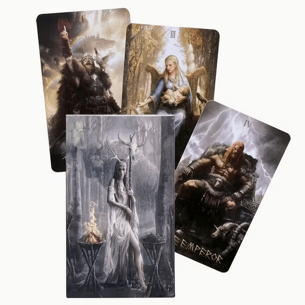 Nordic Secrets Runic Tarot Card Deck Witch Supplies - Gothic & Alternative Gift - Haunted