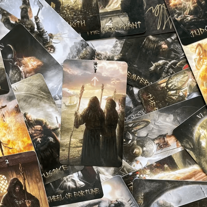 Nordic Secrets Runic Tarot Card Deck Witch Supplies - Gothic & Alternative Gift - Haunted