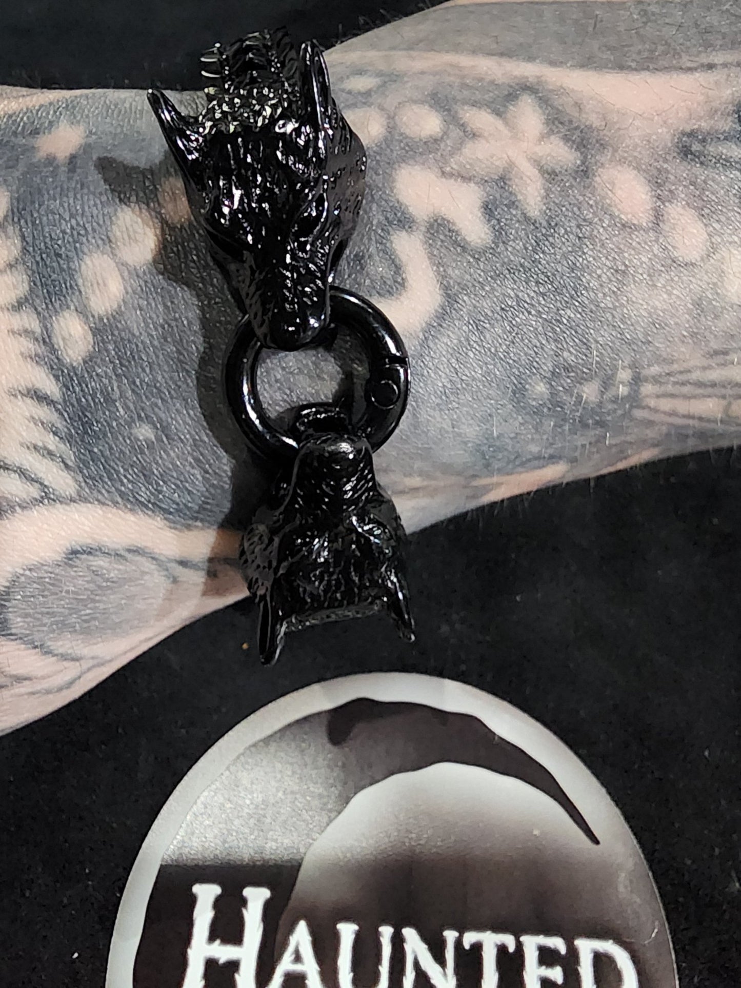 Nordic Wolf Viking Heavy Bracelet Jewelry - Gothic & Alternative Gift - Haunted