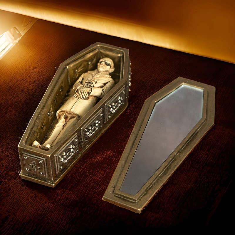 Nosferatus's Coffin Box with Mirror Home Decor - Gothic & Alternative Gift - Haunted