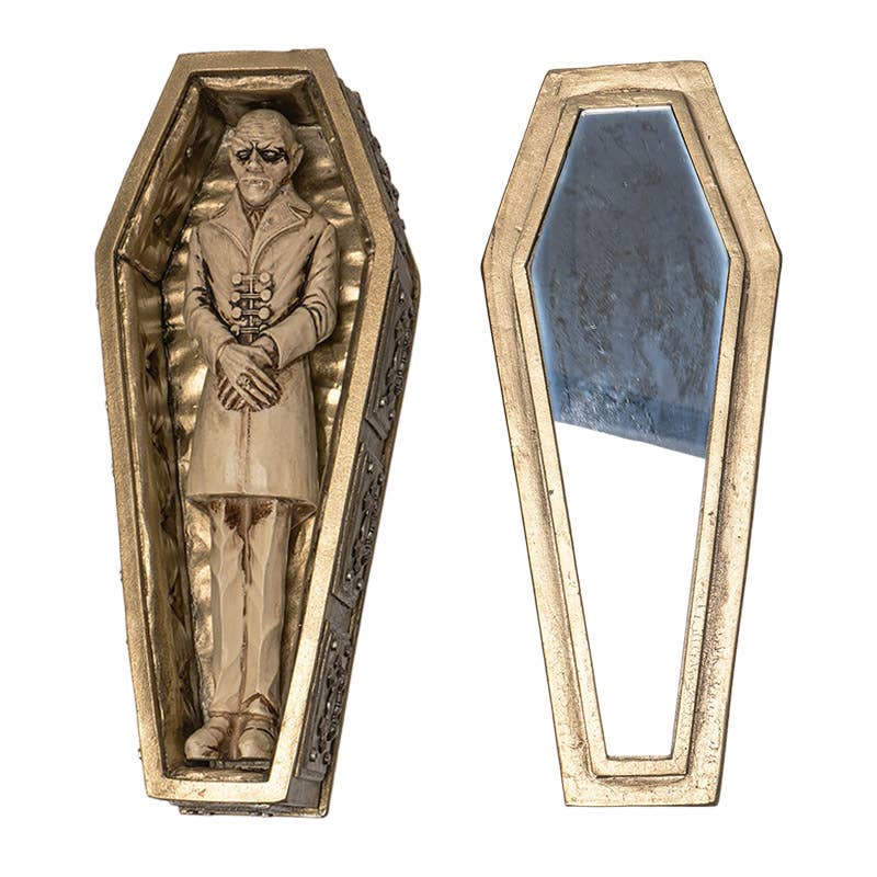 Nosferatus's Coffin Box with Mirror Home Decor - Gothic & Alternative Gift - Haunted