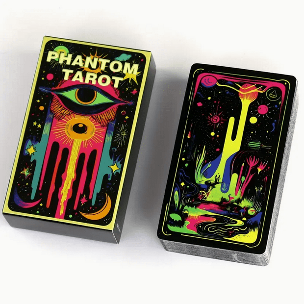 Obscure English Phantom Tarot Card Deck Witch Supplies - Gothic & Alternative Gift - Haunted