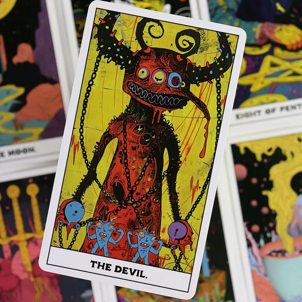 Obscure English Phantom Tarot Card Deck Witch Supplies - Gothic & Alternative Gift - Haunted