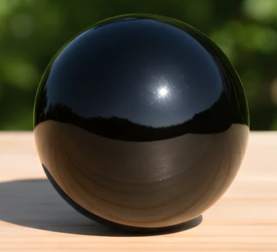 Obsidian crystal ball