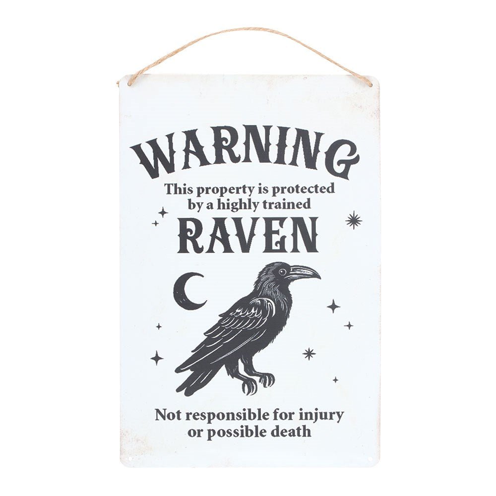 Old Raven Apothecary Mirrored Wall Art Wall Hanging - Gothic & Alternative Gift - Haunted
