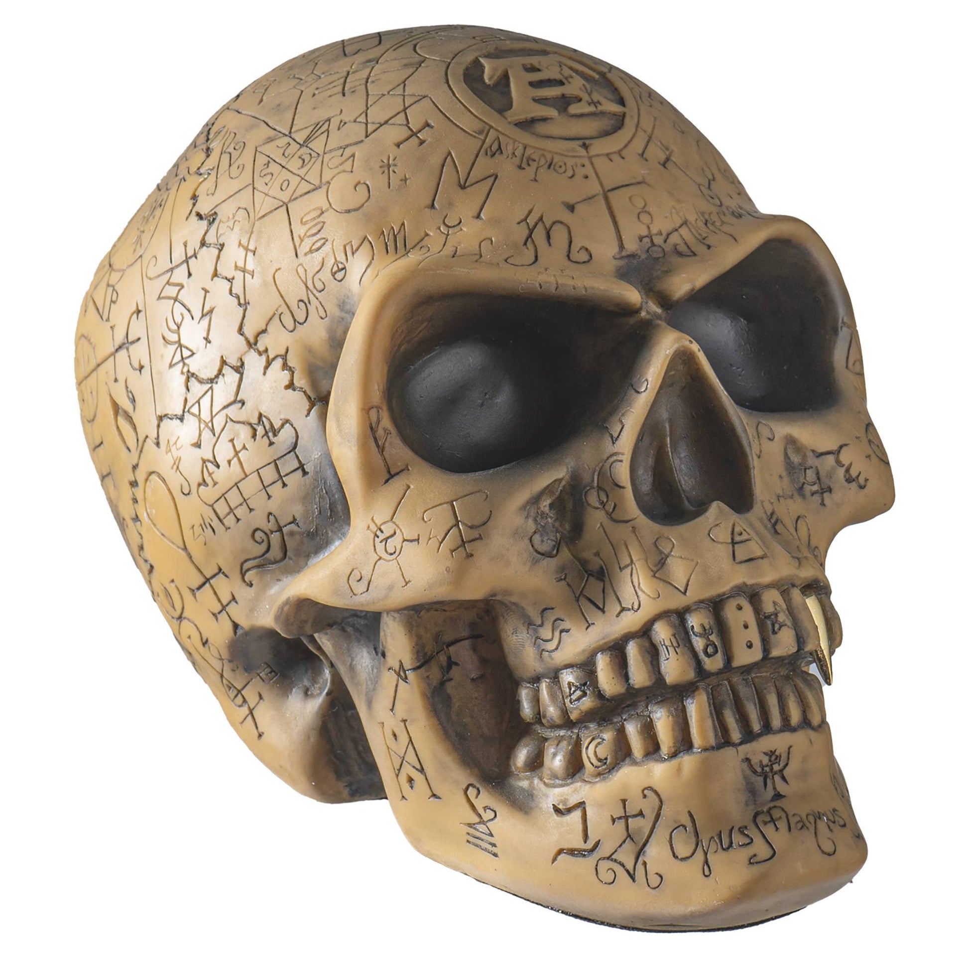 Omega Skull Statue Rune Viking Nordic Statues - Gothic & Alternative Gift - Haunted