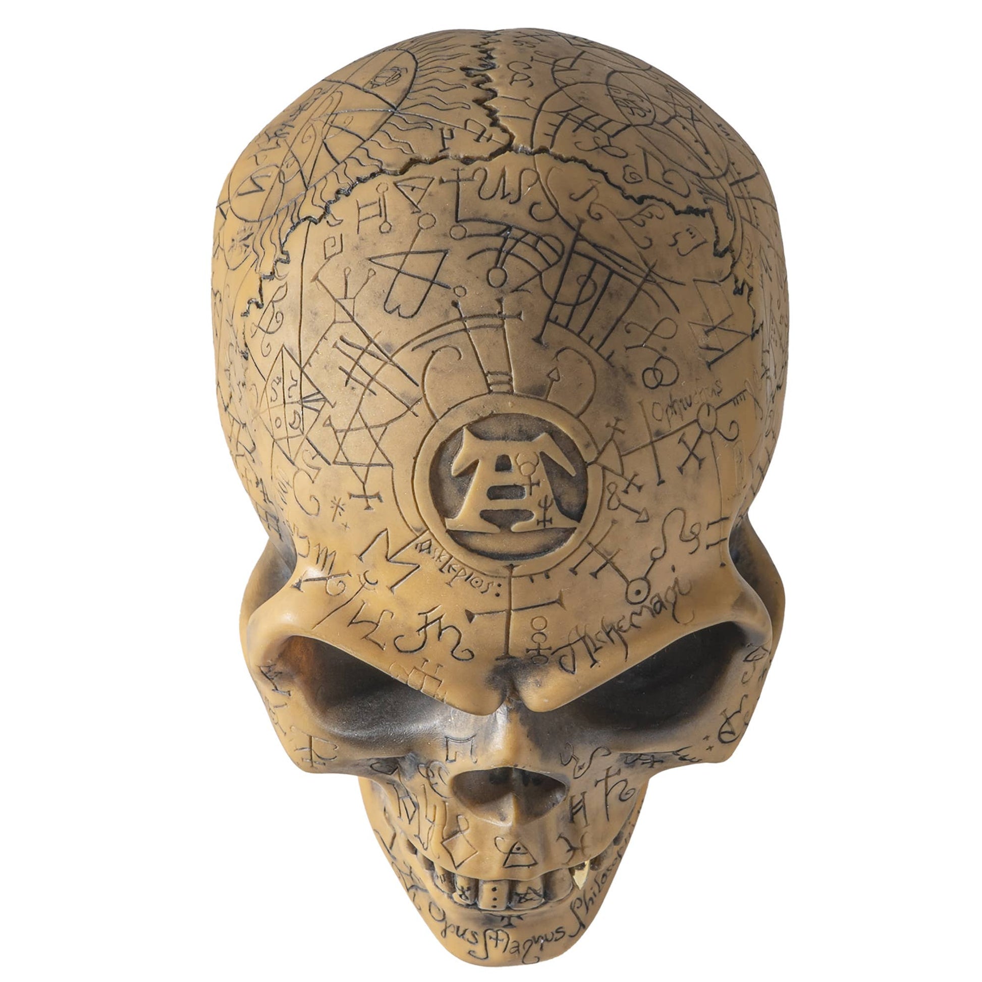 Omega Skull Statue Rune Viking Nordic Statues - Gothic & Alternative Gift - Haunted