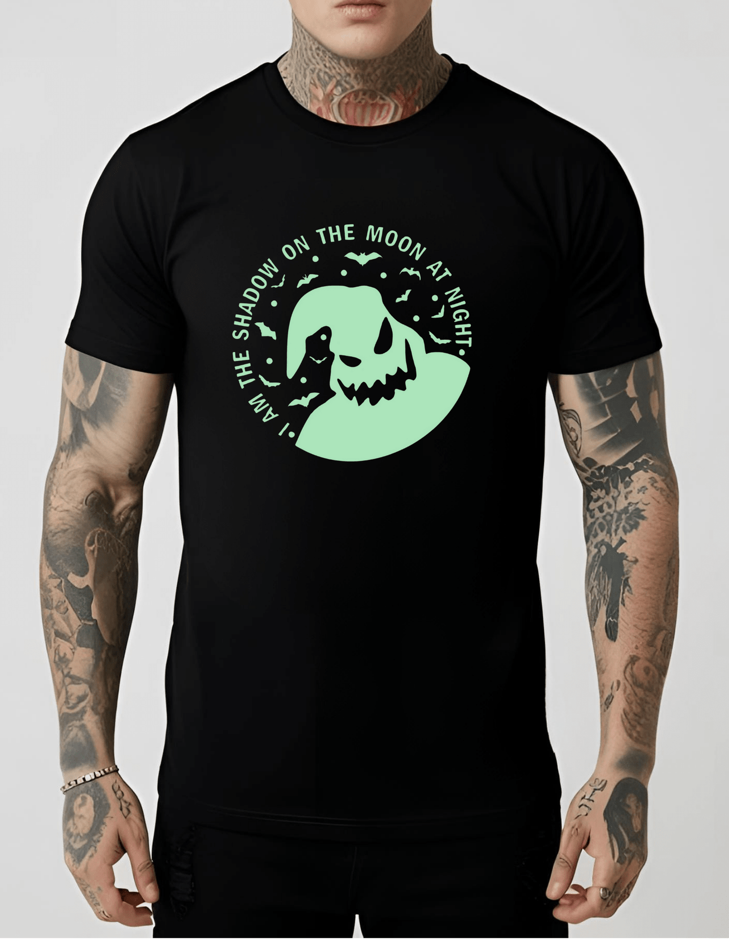 Oogie Boogie Glow in the Dark Graphic Unisex T-Shirt Cotton Clothing - Gothic & Alternative Gift - Haunted