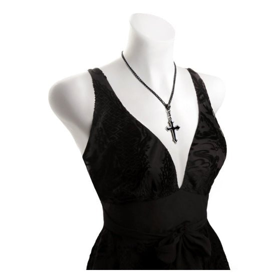 Osbourne's Cross Pendant Necklace Jewelry - Gothic & Alternative Gift - Haunted