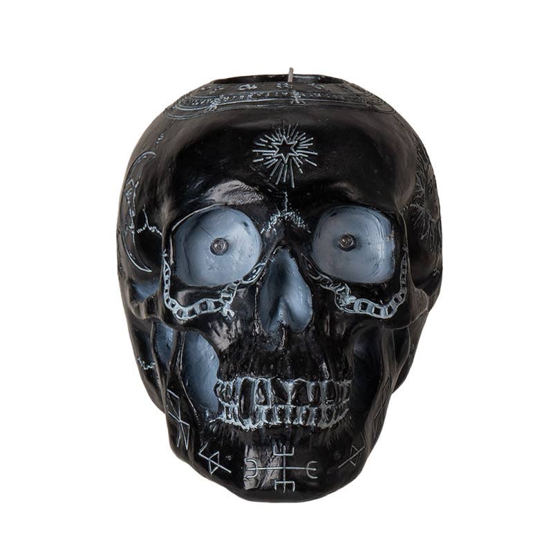 Ouija Skull Candleholder W/LED Eyes Candle Holder - Gothic & Alternative Gift - Haunted
