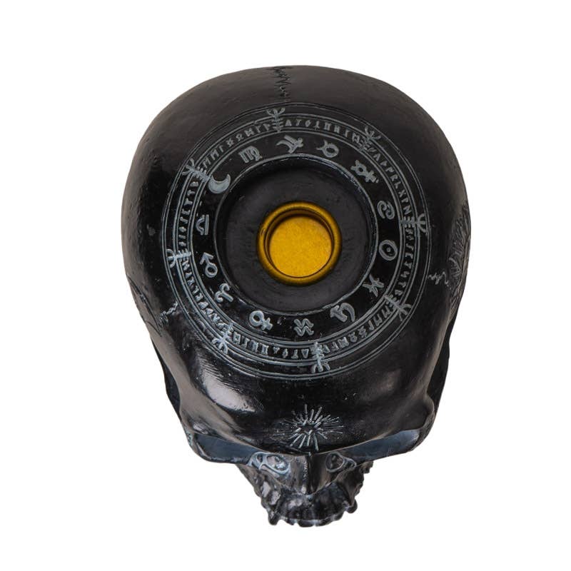 Ouija Skull Candleholder W/LED Eyes Candle Holder - Gothic & Alternative Gift - Haunted