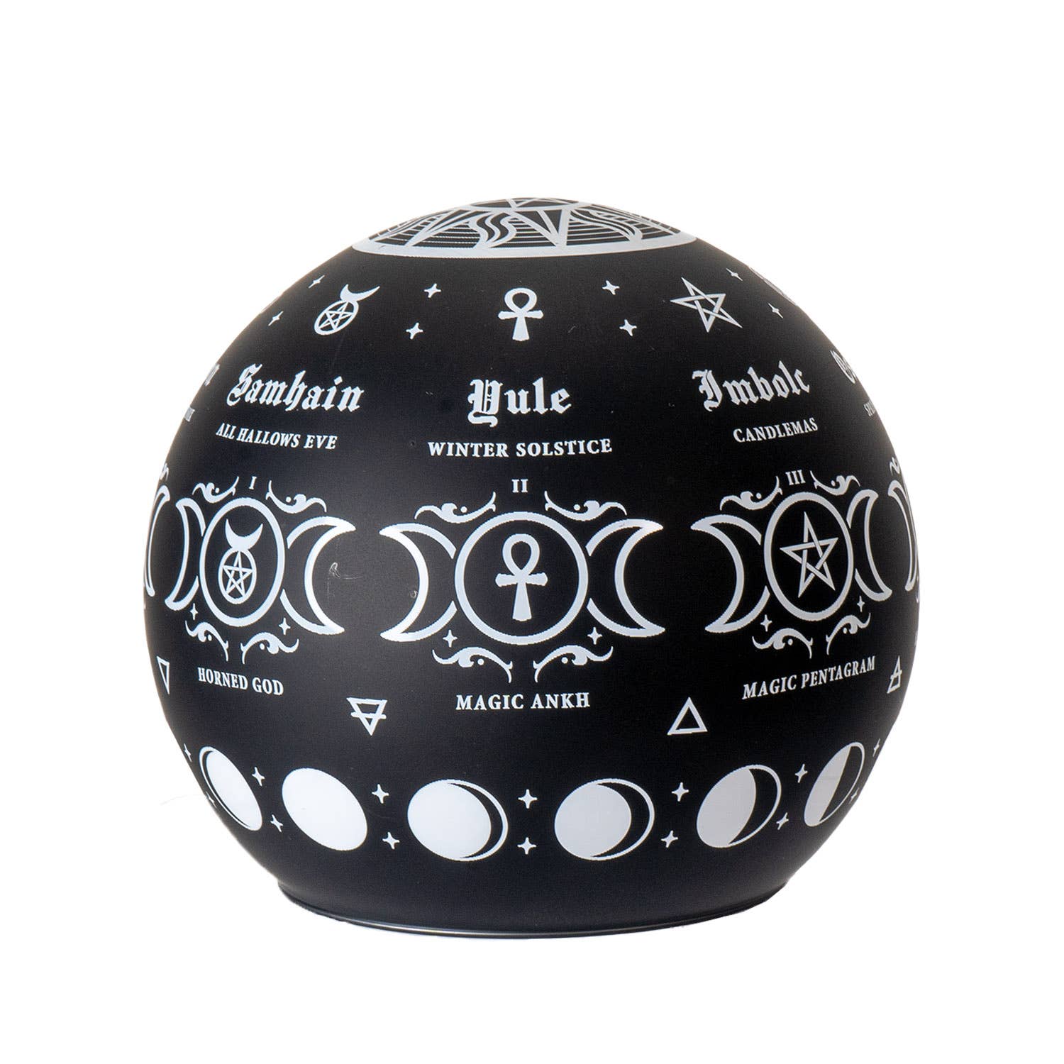 Pagan Calendar LED Globe Light Night Light Home Decor - Gothic & Alternative Gift - Haunted