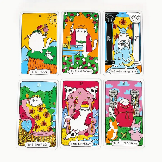 Paws Cat Tarot Card Deck Witch Supplies - Gothic & Alternative Gift - Haunted